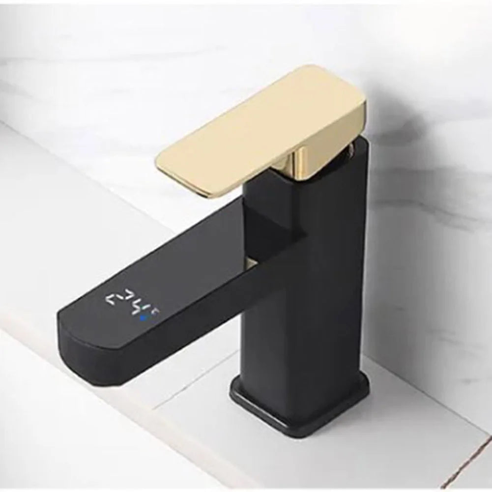 Grifo digital de temperatura inteligente con pantalla LED para un control preciso de la temperatura del agua en el baño y la cocina