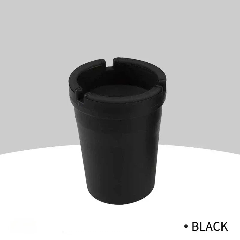 Cenicero sin humo Nuevo Cenicero automático de plástico PP Cenicero portátil para coche Ceniceros de reloj de arena Tamaño de suministro: 8*6*10,5 cm