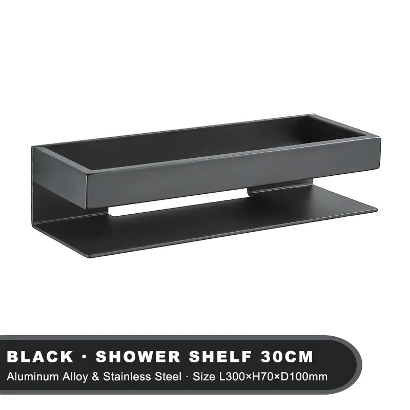 Estante de ducha de acero inoxidable, organizador, estante de almacenamiento para baño, soporte esquinero para champú, accesorios de Hardware de cocina montados en la pared