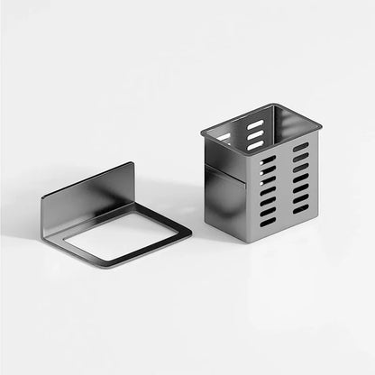 Estante de pared, almacenamiento funcional múltiple, estantes de baño, drenaje, soporte para cepillos de dientes, No requiere perforación, organizadores de accesorios de cocina