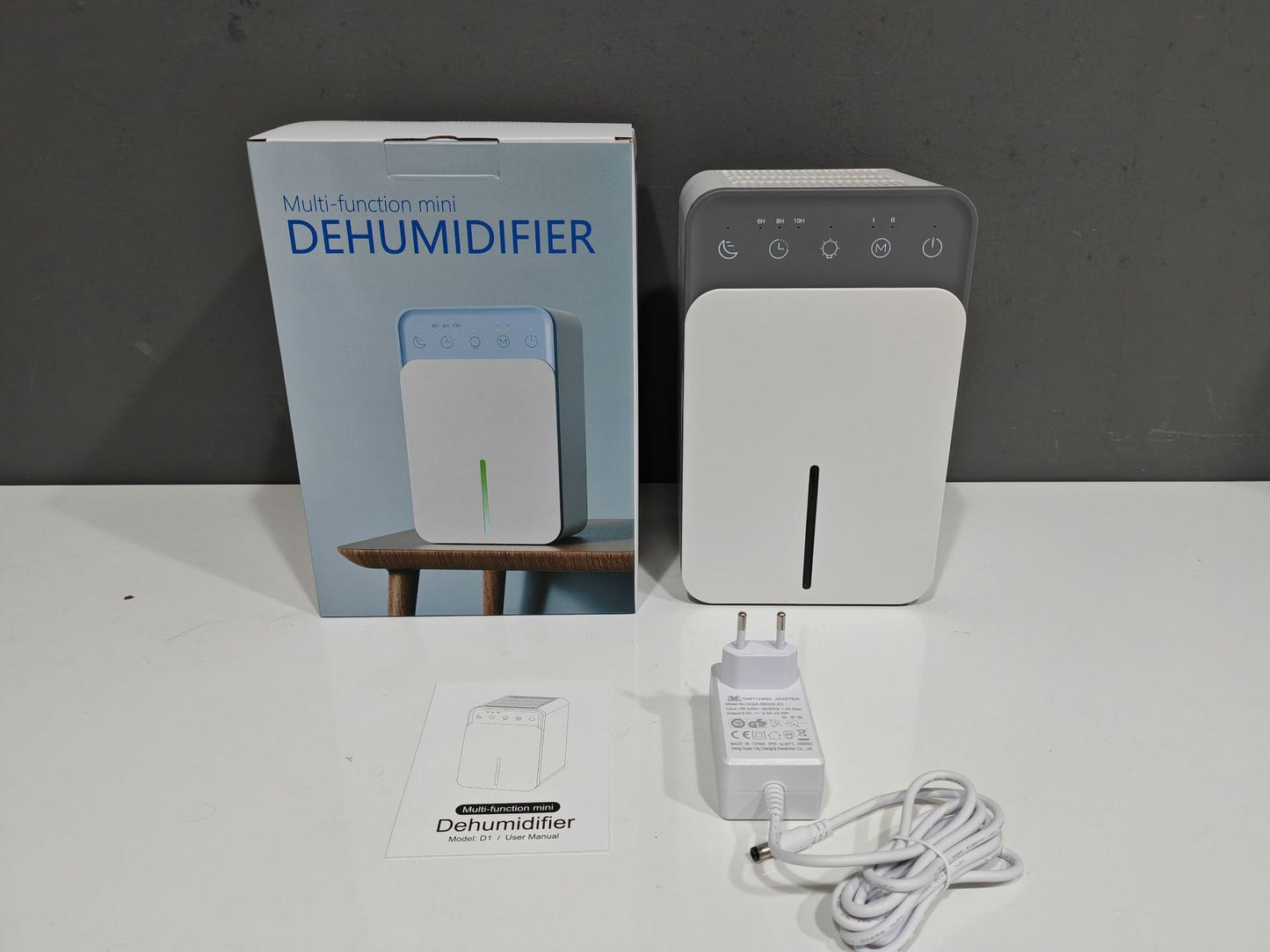 Deshumidificador de aire inteligente de 1500ML, Mini deshumidificador silencioso portátil para dormitorio, oficina, absorción de humedad silenciosa, pequeño deshumidificador