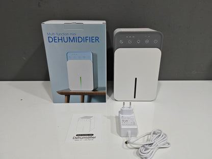 Deshumidificador de aire inteligente de 1500ML, Mini deshumidificador silencioso portátil para dormitorio, oficina, absorción de humedad silenciosa, pequeño deshumidificador