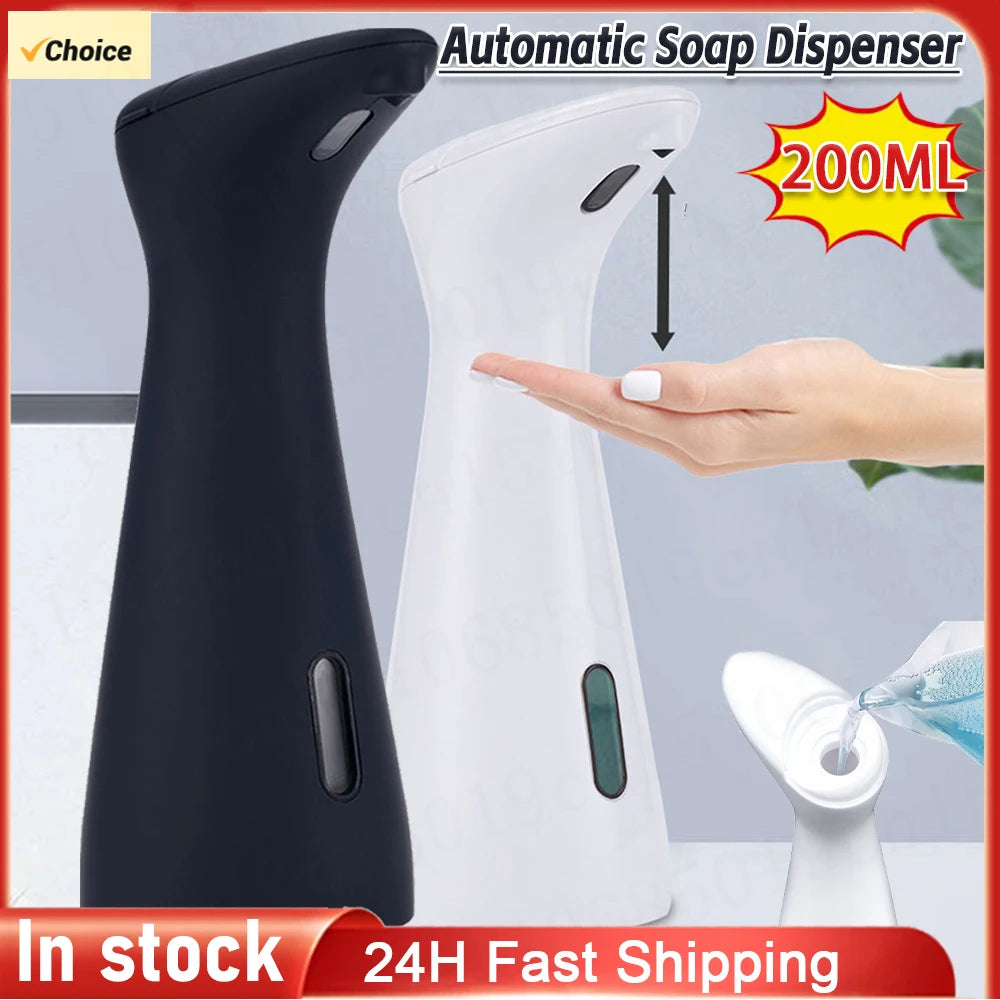 Dispensador automático de jabón líquido, contenedor de desinfectante de manos, Sensor sin contacto, inteligente, 200ML