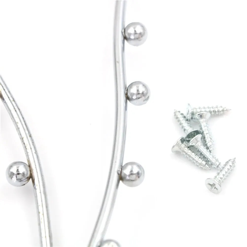 Colgador de cascada ondulado para montaje en pared, ganchos para exhibición de ropa con 7 cuentas, estante de almacenamiento para el hogar, decoración del hogar, 1 ud.