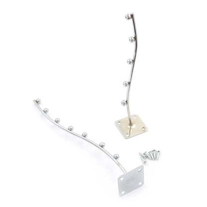 Colgador de cascada ondulado para montaje en pared, ganchos para exhibición de ropa con 7 cuentas, estante de almacenamiento para el hogar, decoración del hogar, 1 ud.