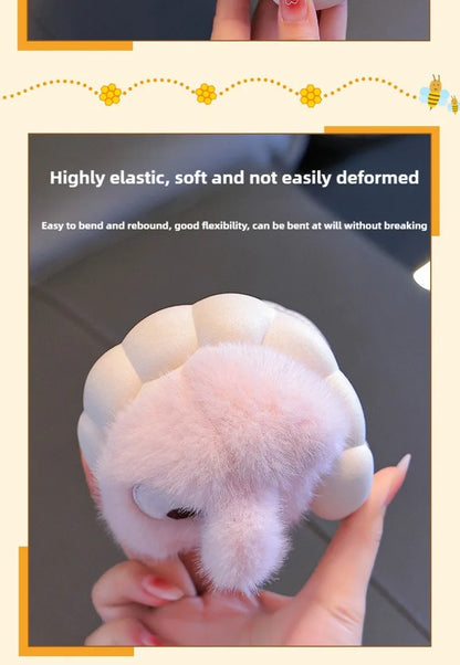 Zapatillas de invierno con dibujos de conejo para niños, zapatos cómodos y cálidos para casa, pantuflas mullidas para interiores, novedad de 2024