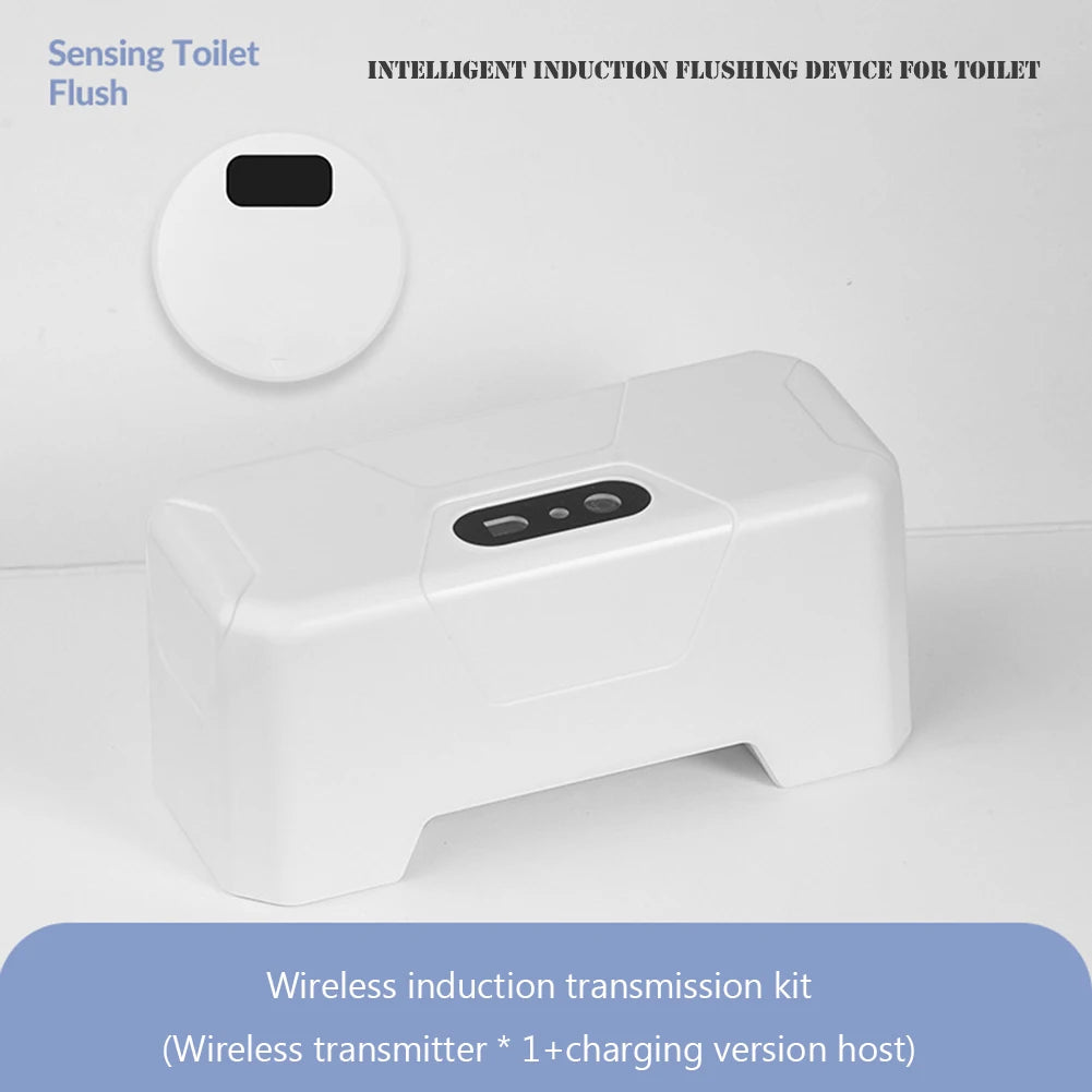 Sensor de descarga de inodoro sin contacto, pulsador inteligente de 1800mAh con Sensor IR para baño, Interruptor táctil