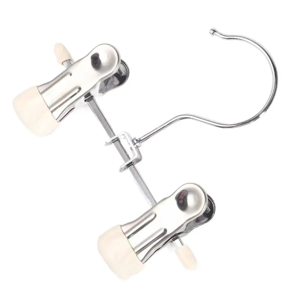 Clips antideslizantes para secado de ropa, soportes para botas 360 °   Clips giratorios para almacenamiento de sombreros, pinzas ajustables para ropa, Clip para pantalones de acero inoxidable