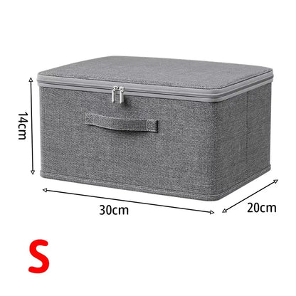 Caja de almacenamiento plegable con cubierta, caja de almacenamiento de ropa con cremallera, caja de almacenamiento de edredón de gran capacidad, armario, caja organizadora de ropa interior
