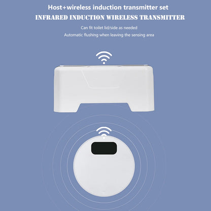 Sensor de descarga de inodoro sin contacto, pulsador inteligente de 1800mAh con Sensor IR para baño, Interruptor táctil