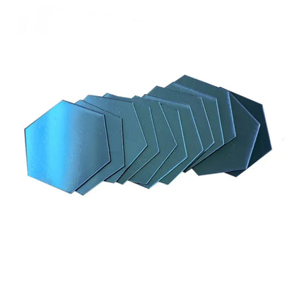 Hexágono acrílico 3D espejo pegatina de pared decoración del hogar DIY autoadhesivo espejo calcomanía decoración pegatinas arte decoración de pared grande 6/12 piezas