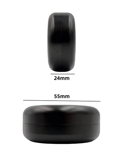 Premiun Stash Box Lata de aluminio, impermeable, hermética, diámetro 55x24 mm, caja a prueba de olores con protección contra la luz UV para hierbas y especias