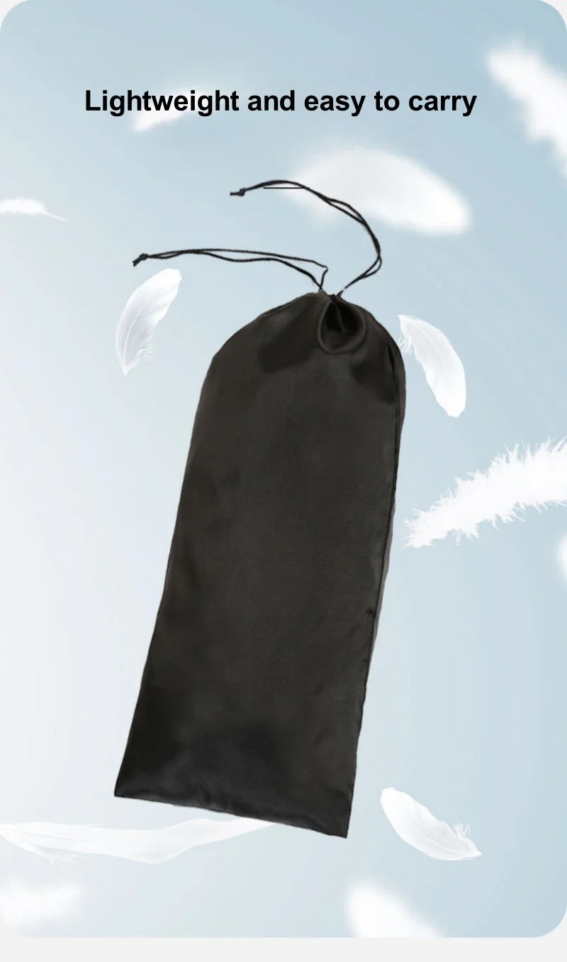 StoBag 10/5 Uds. Bolsas largas de nailon negro con cordón impermeable a prueba de polvo paraguas almacenamiento de embalaje bolsa organizadora de viaje reutilizable