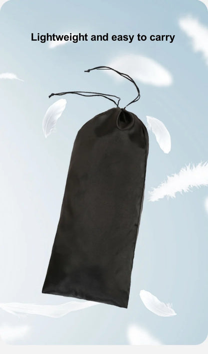 StoBag 10/5 Uds. Bolsas largas de nailon negro con cordón impermeable a prueba de polvo paraguas almacenamiento de embalaje bolsa organizadora de viaje reutilizable