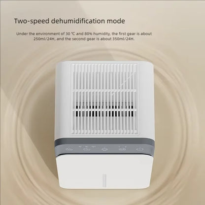 Deshumidificador de aire portátil, máquina absorbente de humedad silenciosa, secador de aire para el hogar, dormitorio, oficina, cocina, desodorante, enchufe europeo