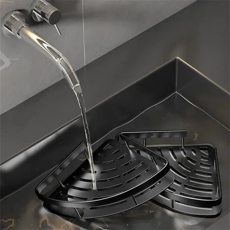 Nuevo Soporte adhesivo para champú y baño, estantes Caddy para ducha, almacenamiento sin taladro, soporte esquinero para toallas, estantes para 3/2/1 Uds.