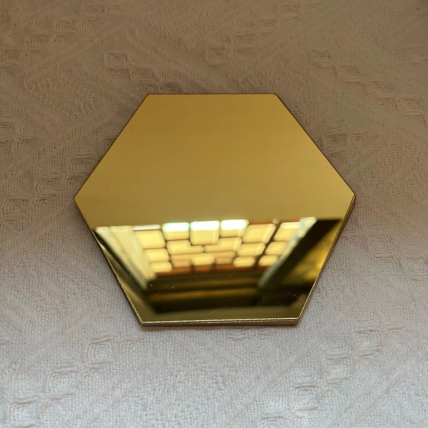 Hexágono acrílico 3D espejo pegatina de pared decoración del hogar DIY autoadhesivo espejo calcomanía decoración pegatinas arte decoración de pared grande 6/12 piezas