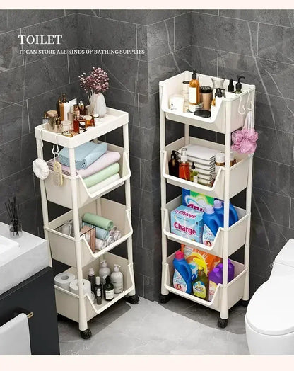 Nuevo carrito de almacenamiento de cocina, estantería con hendidura, gabinete de almacenamiento, baño, sala de estar, organizador para el hogar, estante, esquina de cocina estrecha