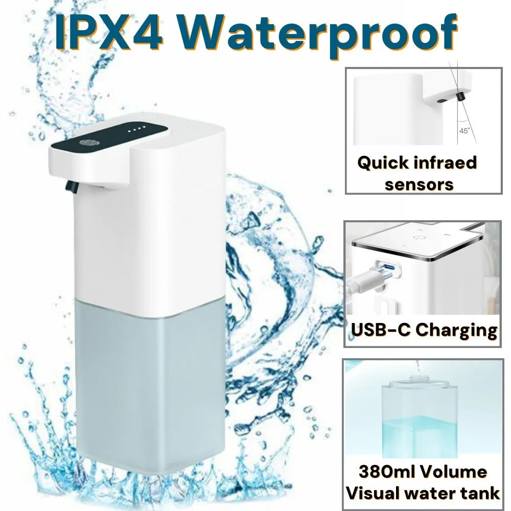 Dispensador de jabonera líquida inteligente, accesorios de baño, botellas contenedor dispensadoras de champú Lavaloza detergente automático para cocina