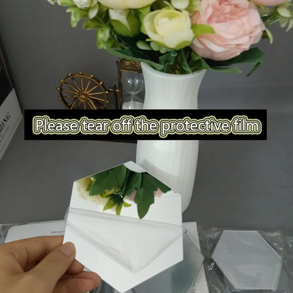 Hexágono acrílico 3D espejo pegatina de pared decoración del hogar DIY autoadhesivo espejo calcomanía decoración pegatinas arte decoración de pared grande 6/12 piezas