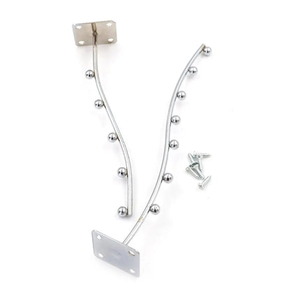 Colgador de cascada ondulado para montaje en pared, ganchos para exhibición de ropa con 7 cuentas, estante de almacenamiento para el hogar, decoración del hogar, 1 ud.