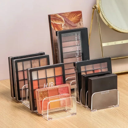 Organizador de paleta de sombra de ojos para mujer, bandeja de almacenamiento de polvo de ojos, estante de cosméticos, soporte de compartimiento de herramientas de maquillaje, organizador de maquillaje, nuevo