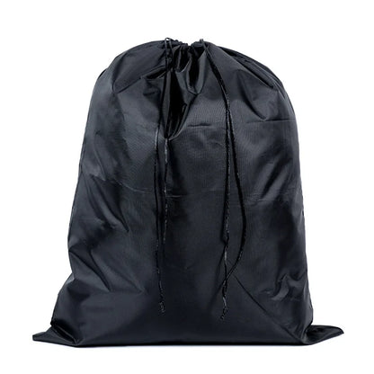 StoBag 10/5 Uds. Bolsas largas de nailon negro con cordón impermeable a prueba de polvo paraguas almacenamiento de embalaje bolsa organizadora de viaje reutilizable