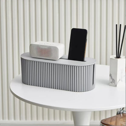 Caja organizadora de cables, accesorio para tiras de alimentación y cables de alimentación para el hogar y la oficina