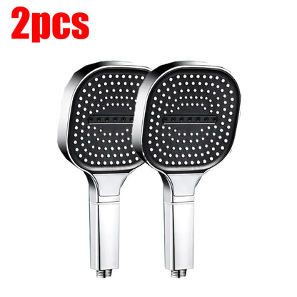Cabezal de ducha de alta presión con Panel grande de 13CM con filtro, 3 modos, boquilla de lluvia con pulverizador de gran flujo, cabezal de ducha cuadrado para baño