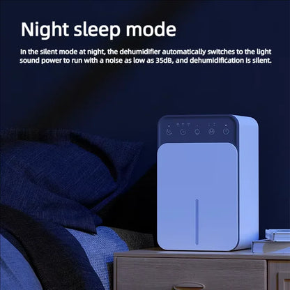 Deshumidificador de aire portátil, máquina absorbente de humedad silenciosa, secador de aire para el hogar, dormitorio, oficina, cocina, desodorante, enchufe europeo