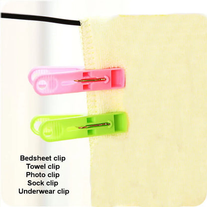 20 piezas/clip de plástico para ropa a prueba de viento para exteriores, clip para calcetines y ropa interior, clip para secado de ropa