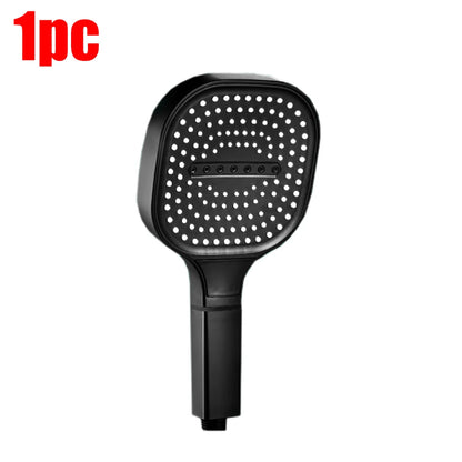 Cabezal de ducha de alta presión con Panel grande de 13CM con filtro, 3 modos, boquilla de lluvia con pulverizador de gran flujo, cabezal de ducha cuadrado para baño