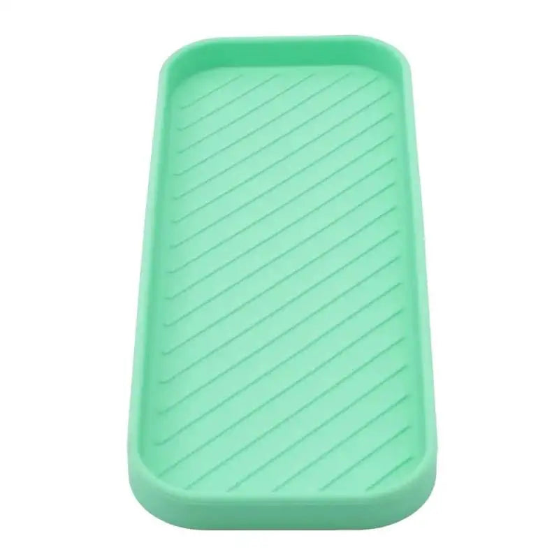 Bandeja de drenaje de silicona para vajilla, taza de agua, frutas, verduras, organizador de fregadero de cocina, soporte de esponja de almacenamiento, dispensador de jabón