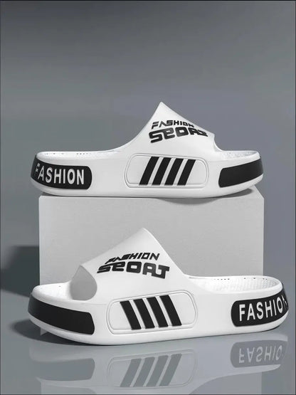 Zapatillas de alta gama para hombre, zapatillas de Eva de gran tamaño de diseño profesional, sandalias de pareja de estudiantes de moda, zapatillas antideslizantes para uso al aire libre para mujeres en verano