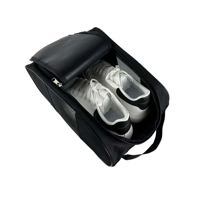 Bolsa impermeable para zapatos de fútbol con malla ventilada, organizador de viaje transpirable para tacos de gimnasio y diseño de almacenamiento compacto para equipo al aire libre