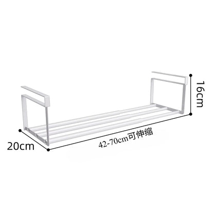 Zapatero ajustable |   Organizador en capas que ahorra espacio para zapateros del hogar |   Zapato debajo del estante (blanco))