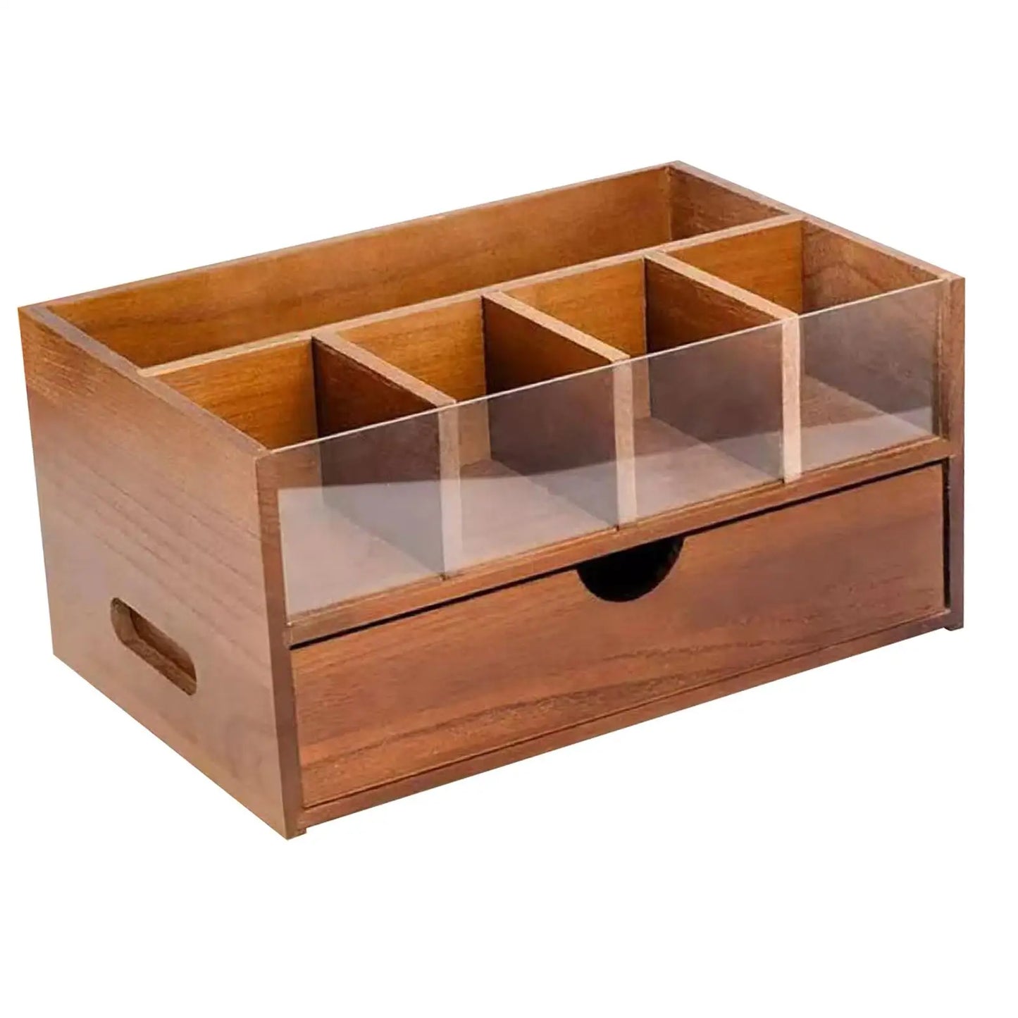 Organizador de barra de café, soporte de almacenamiento de condimentos de té versátil de madera rústica, estante de almacenamiento para escritorio, oficina, cocina, cafetería, tazas