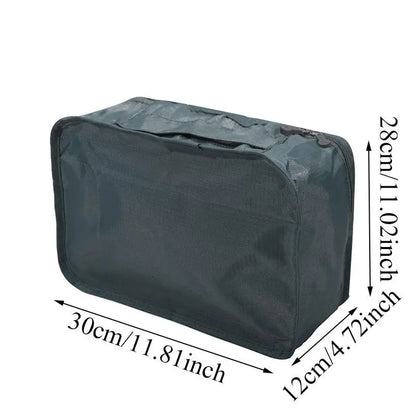 Bolsa de almacenamiento con asa de viaje, Maleta de equipaje, bolsa de malla de clasificación, organizador de ropa y zapatos, organizador de gran capacidad, 1 ud.