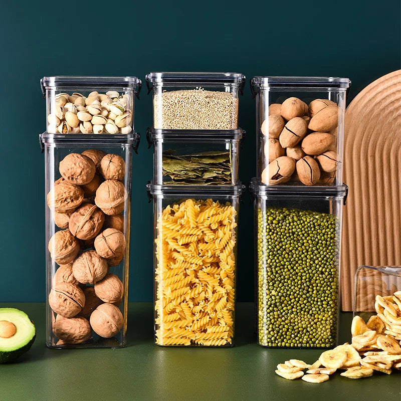 Tarro de grano para cocina, contenedor sellado, caja de mantenimiento fresco de alimentos, refrigerador, organizador, impermeable, duradero, sellado, gran capacidad, 1 ud.