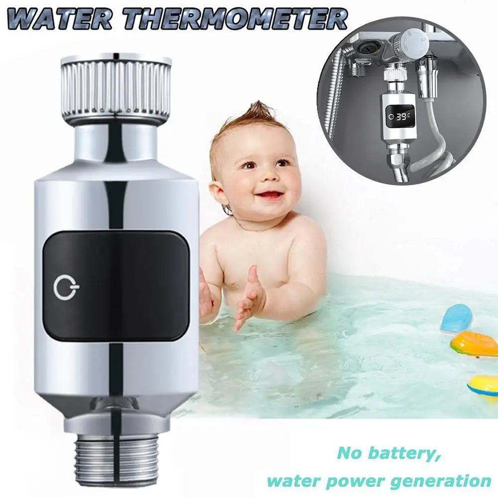 Termómetro de agua con pantalla Digital LED de temperatura de ducha, grifo con Monitor en tiempo real, medidor inteligente para el cuidado del bebé, accesorios de baño