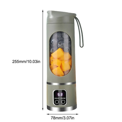 Exprimidor eléctrico portátil para el hogar, minibotella exprimidora con carga inalámbrica USB, taza de 450ml, batidora de Mano Eléctrica