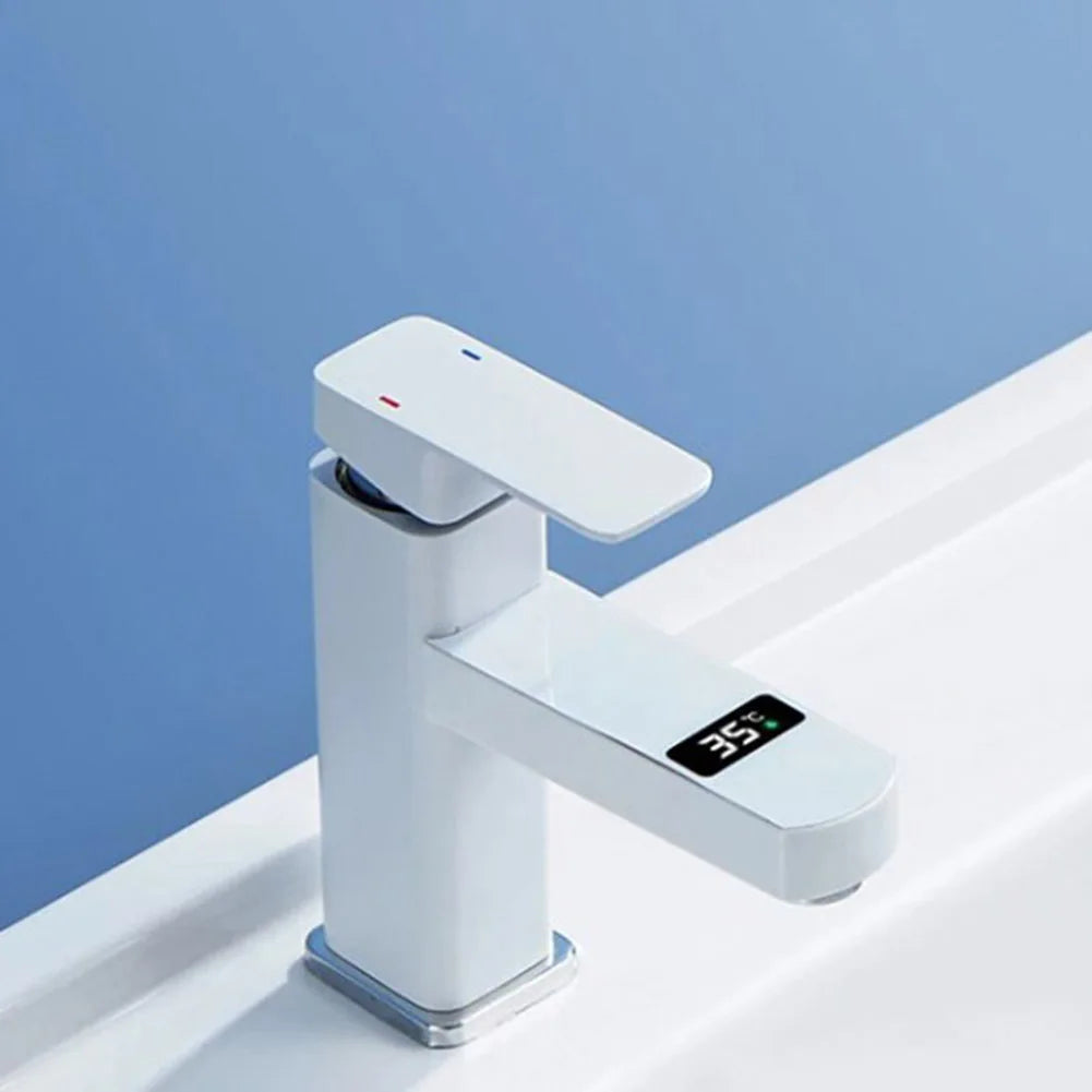 Grifo digital de temperatura inteligente con pantalla LED para un control preciso de la temperatura del agua en el baño y la cocina
