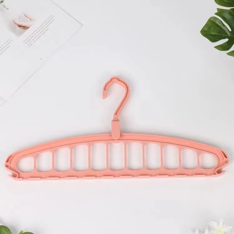 Colgador de ropa plegable con múltiples agujeros, estante de almacenamiento antideslizante, estantes para ropa que ahorran espacio, organizadores para armario, pantalones vaqueros, bufanda