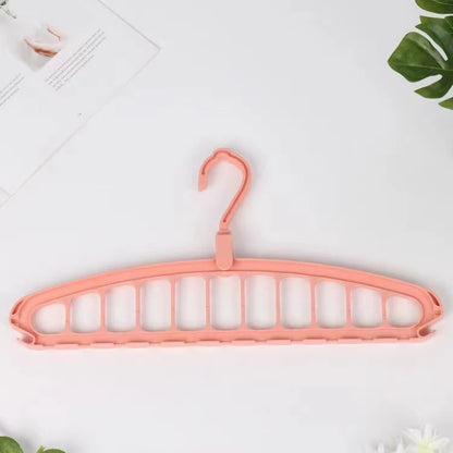Colgador de ropa plegable con múltiples agujeros, estante de almacenamiento antideslizante, estantes para ropa que ahorran espacio, organizadores para armario, pantalones vaqueros, bufanda