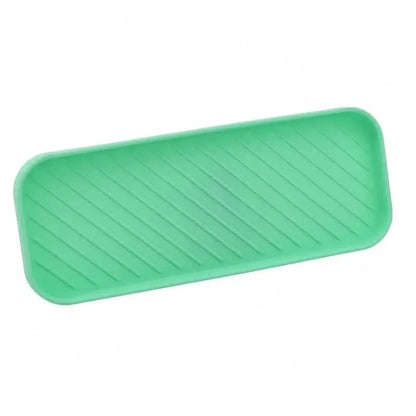 Bandeja de drenaje de silicona para vajilla, taza de agua, frutas, verduras, organizador de fregadero de cocina, soporte de esponja de almacenamiento, dispensador de jabón