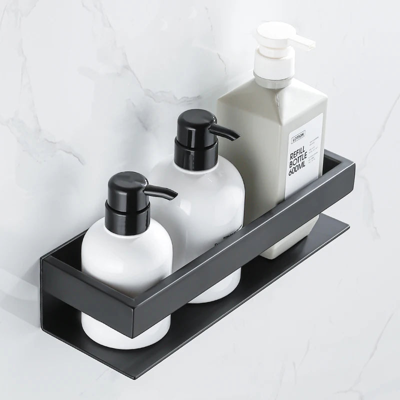 Estante de ducha de acero inoxidable, organizador, estante de almacenamiento para baño, soporte esquinero para champú, accesorios de Hardware de cocina montados en la pared