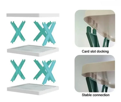 Estantes para zapatos, organizador de almacenamiento, estantes para zapatos desmontables, ahorra familia, estante para el hogar, estante para zapatos Simple multicapa, gabinete de Color