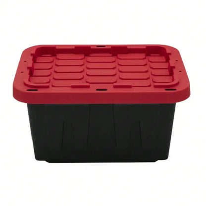 Caja de almacenamiento de gran capacidad con tapa con cierre a presión, adecuada para guardar zapatos, ropa y herramientas.
