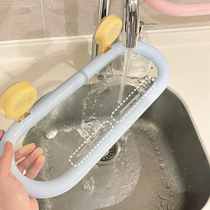 Estante de almacenamiento con ventosa de dopamina, estante de almacenamiento colgante de pared drenable sin perforaciones, organizador de artículos de tocador duradero de alta calidad para el hogar