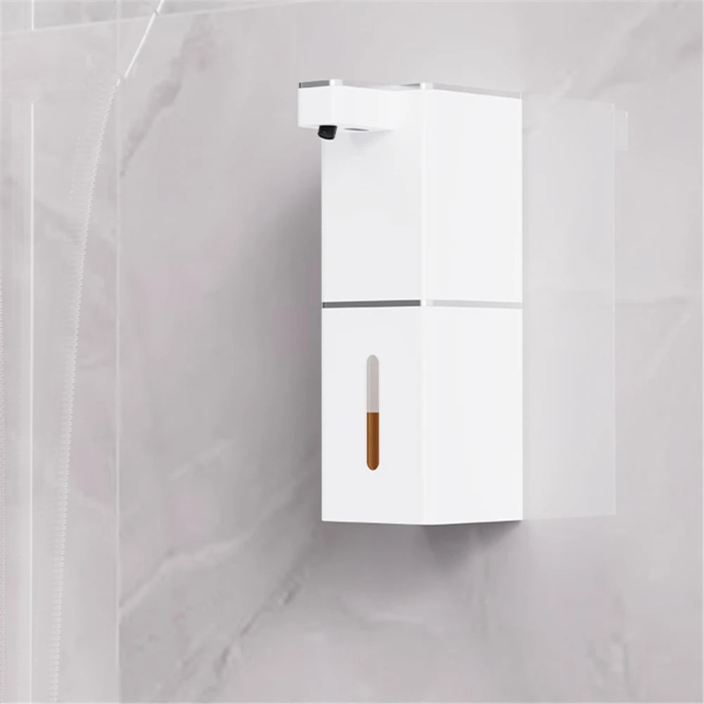 Dispensador de jabón inductivo inteligente de 4 engranajes, Sensor automático, distribuidor de espuma, generador de líquido de montaje en pared, lavadora de manos automática sin contacto